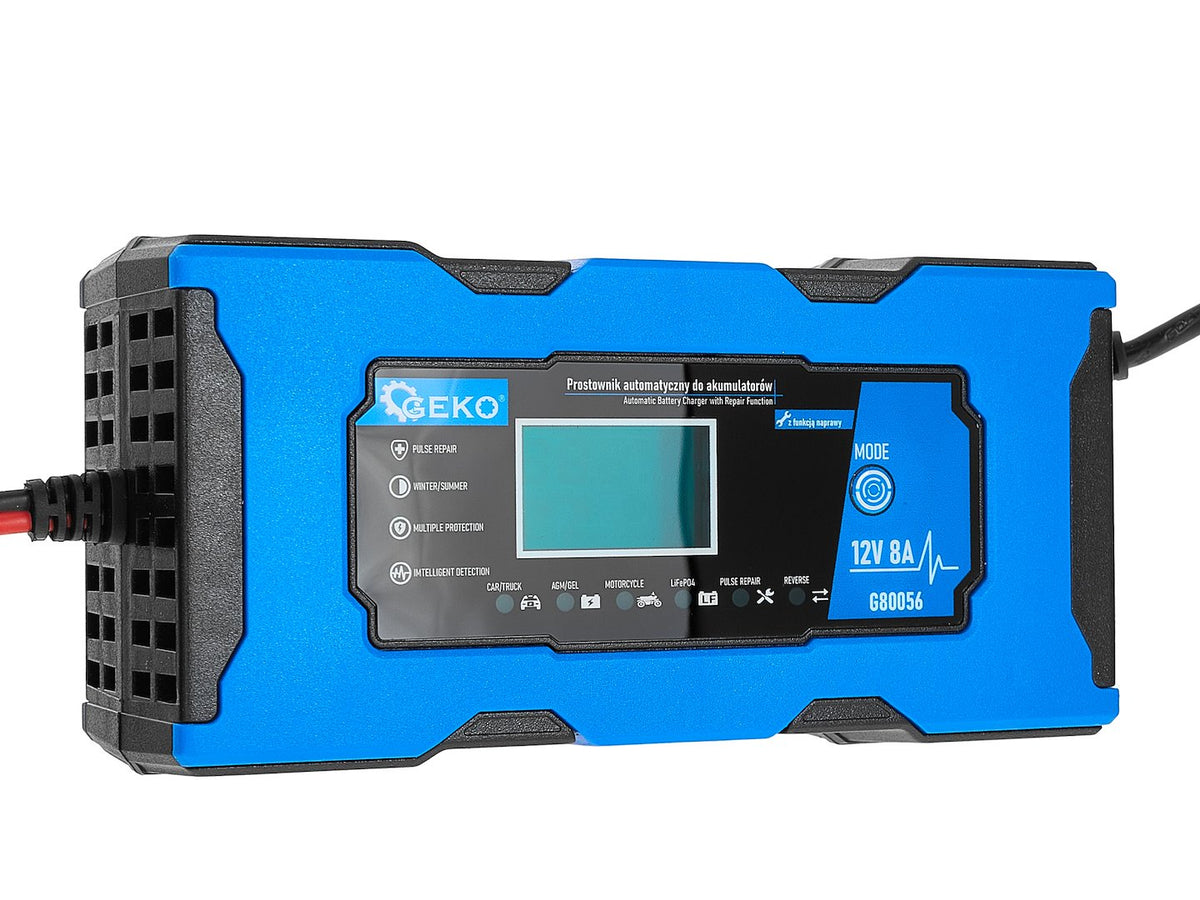 12V 8A automatische autolader met accureparatiefunctie
