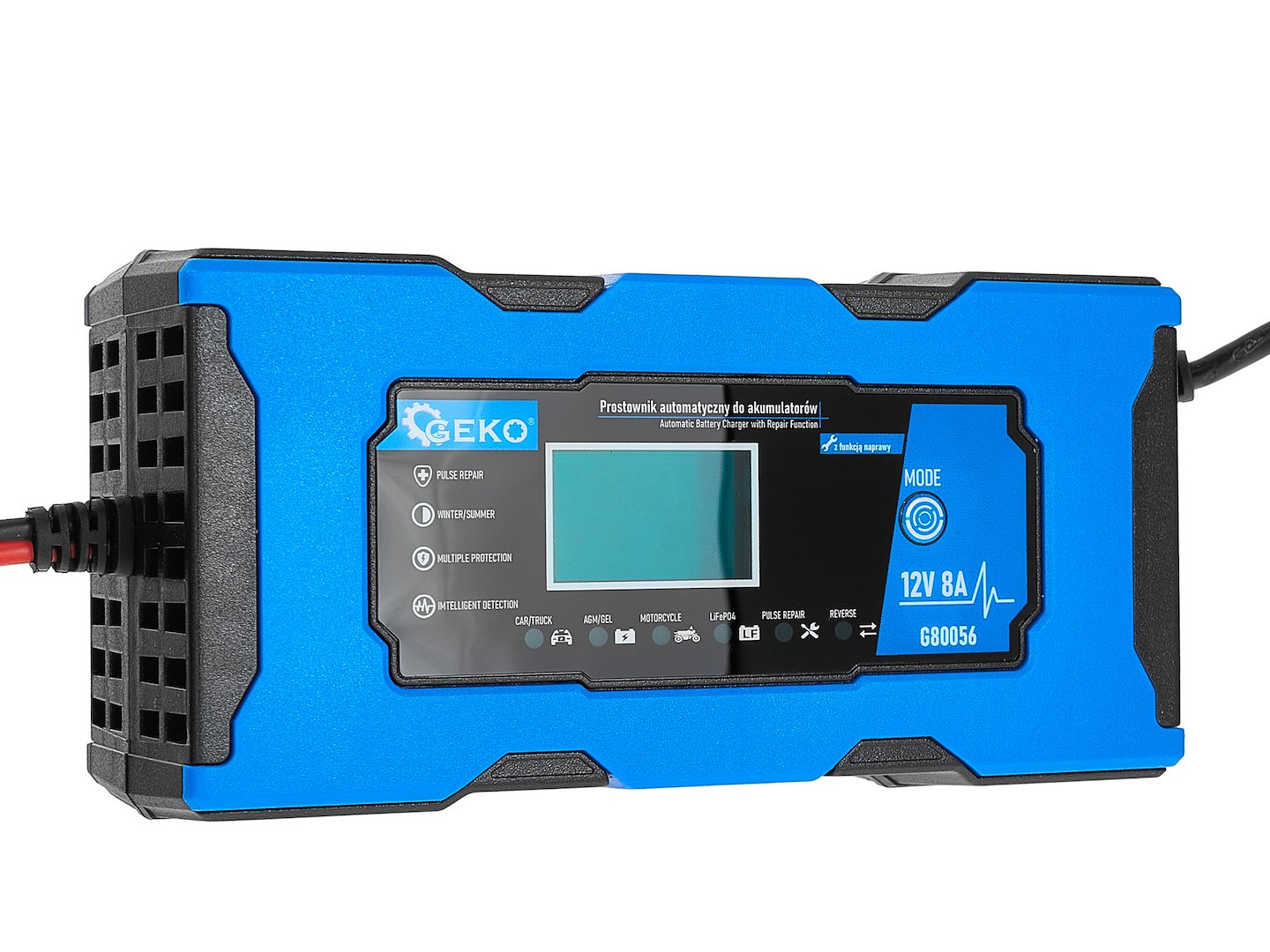 12V 8A automatische autolader met accureparatiefunctie