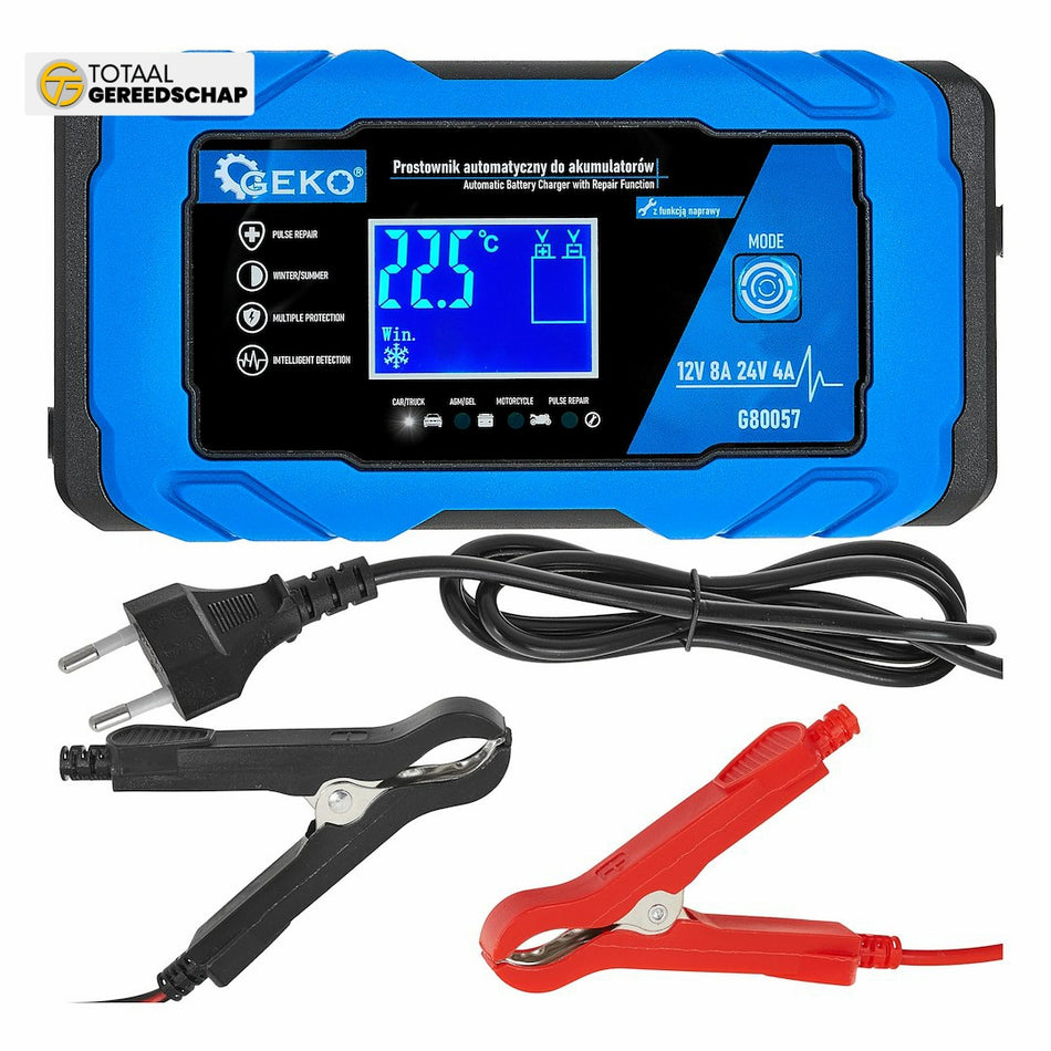 12/24V 8A automatic car charger with battery repair function