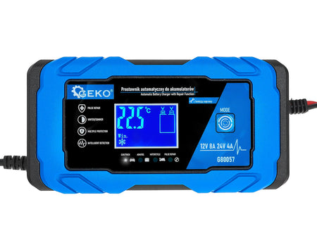 12/24V 8A automatische autolader met accureparatiefunctie