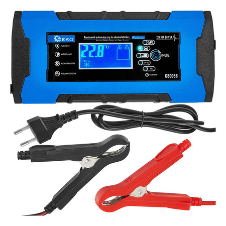 12/24V 10A automatische autolader met accureparatiefunctie