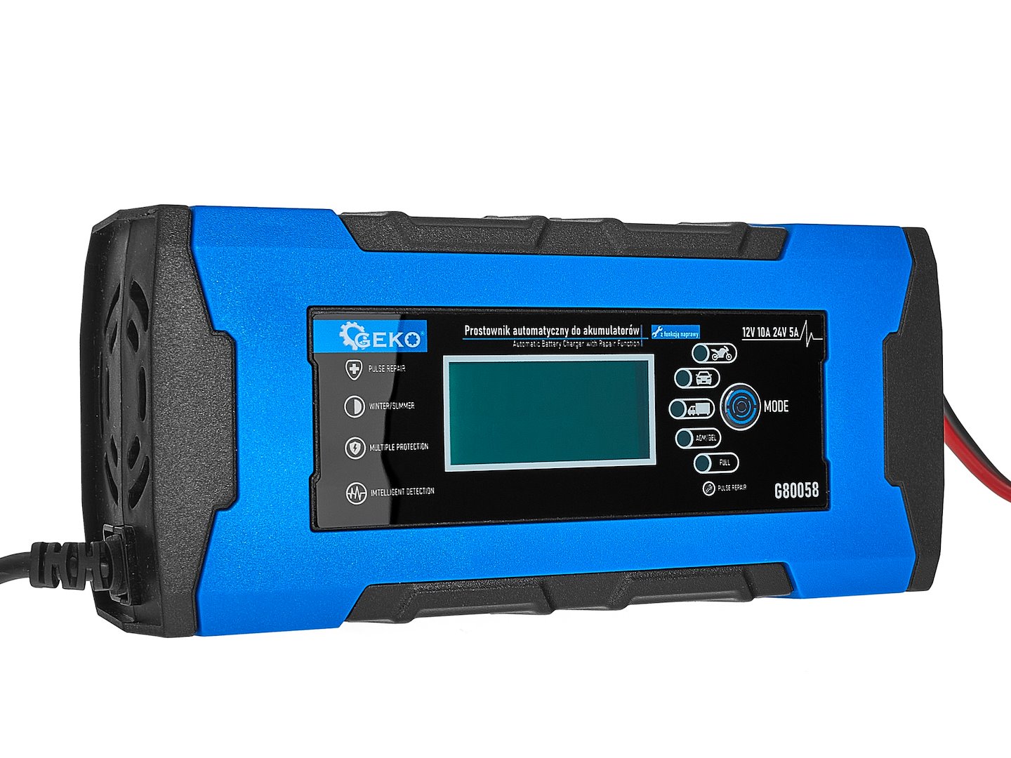 12/24V 10A automatische autolader met accureparatiefunctie