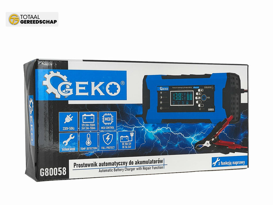 12/24V 10A automatic car charger with battery repair function