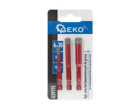 Set van 3 diamantboren voor tegels 6-10mm HEX