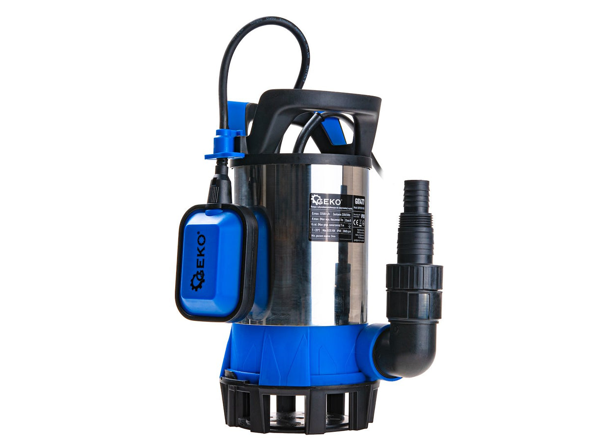 3-in-1 dompelpomp ondiep voor vuil & schoon water met vlotterschakelaar 550W
