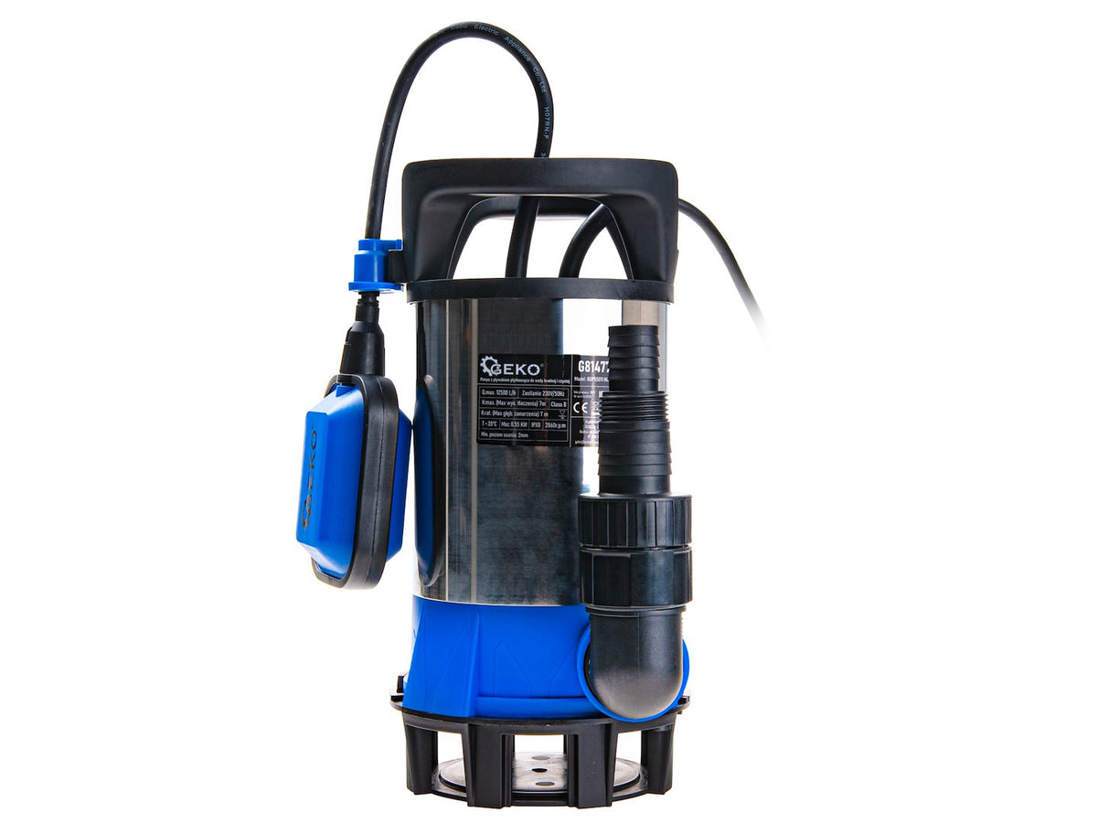 3-in-1 dompelpomp ondiep voor vuil & schoon water met vlotterschakelaar 550W