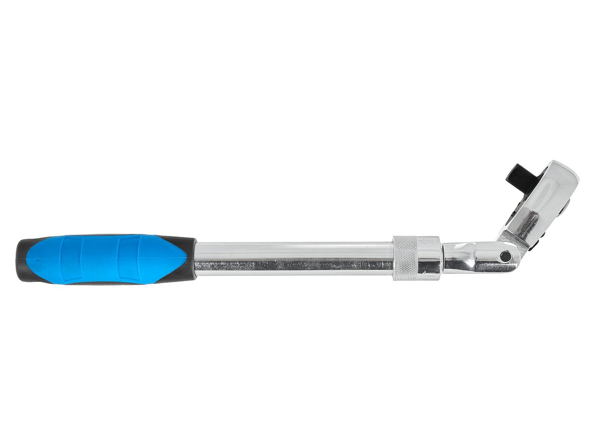 Telescoop flexibele kop ratel met handvat 1/2" 370-510mm 72T CrV