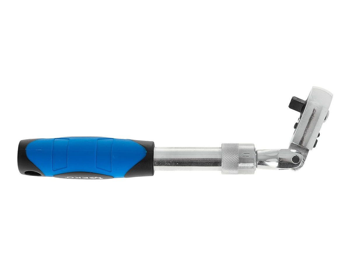 Telescoop flexibele kop ratel met handvat 1/4" 210-278mm 72T CrV