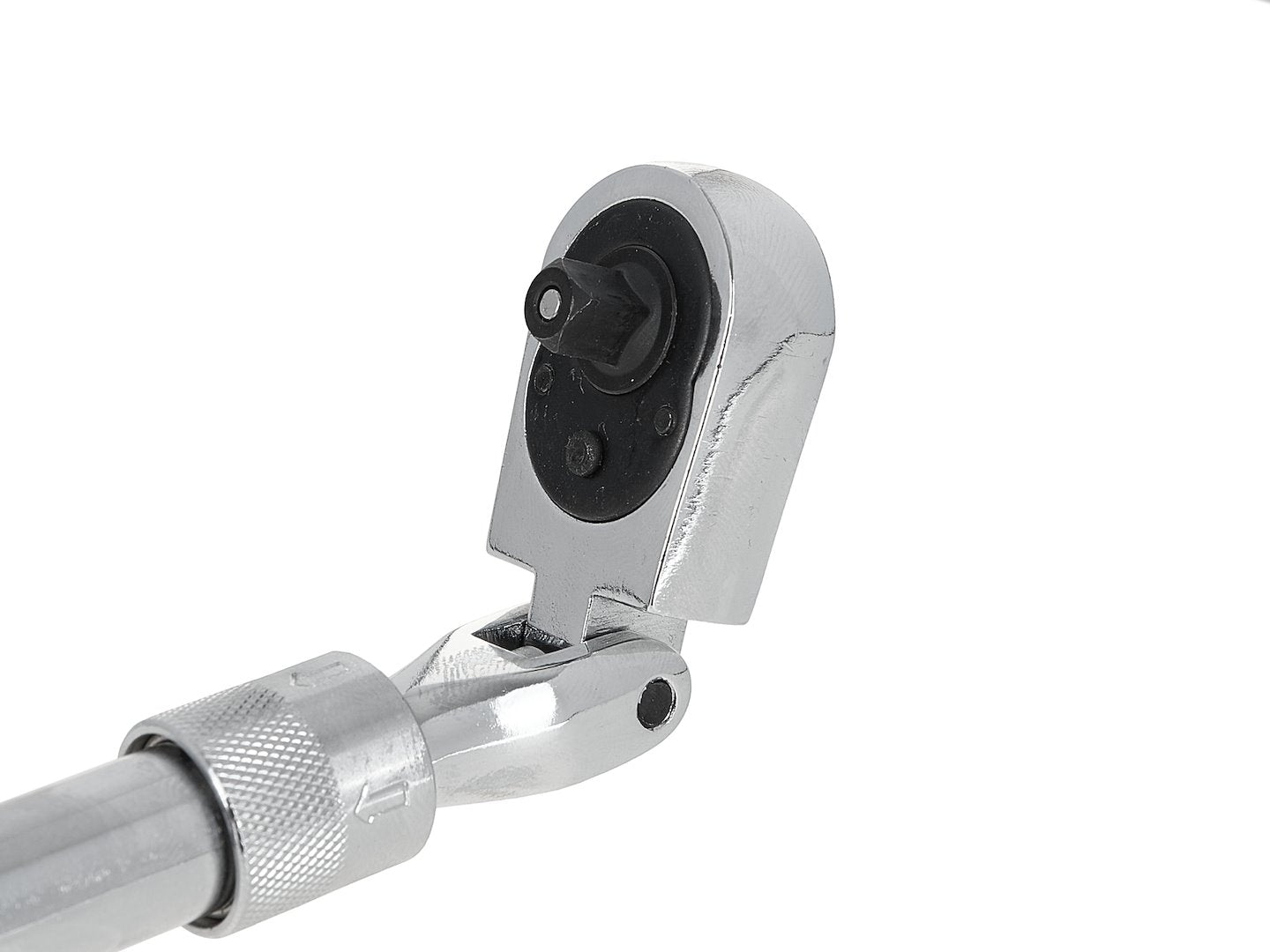 Telescoop flexibele kop ratel met handvat 1/4" 210-278mm 72T CrV