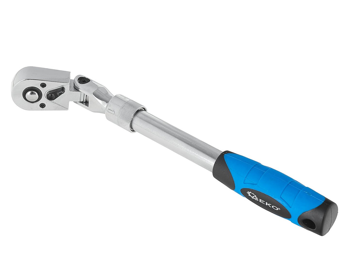 Telescoop flexibele kop ratel met handvat 3/8" 285-375mm 72T CrV