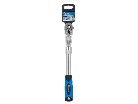 Telescoop flexibele kop ratel met handvat 3/8" 285-375mm 72T CrV