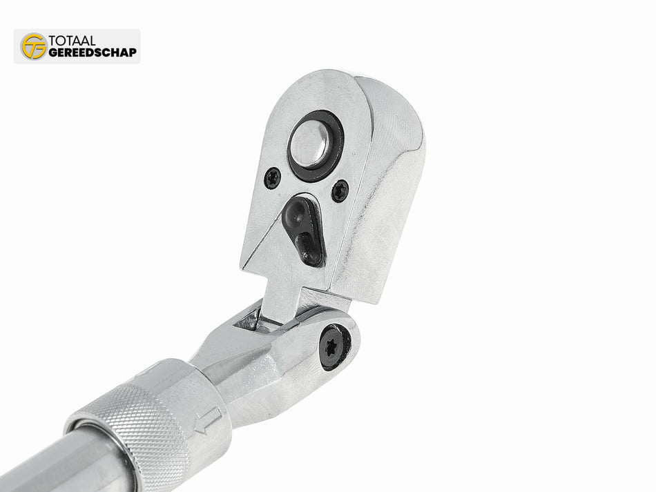 Telescopic flexible head ratchet with handle 3/8" 285-375mm 72T CrV