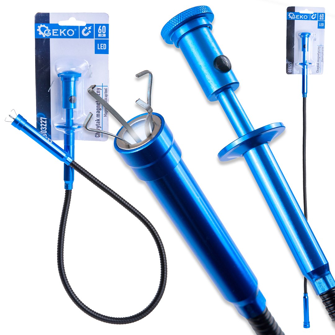 LED magnetische opraap tool met grijper 60cm