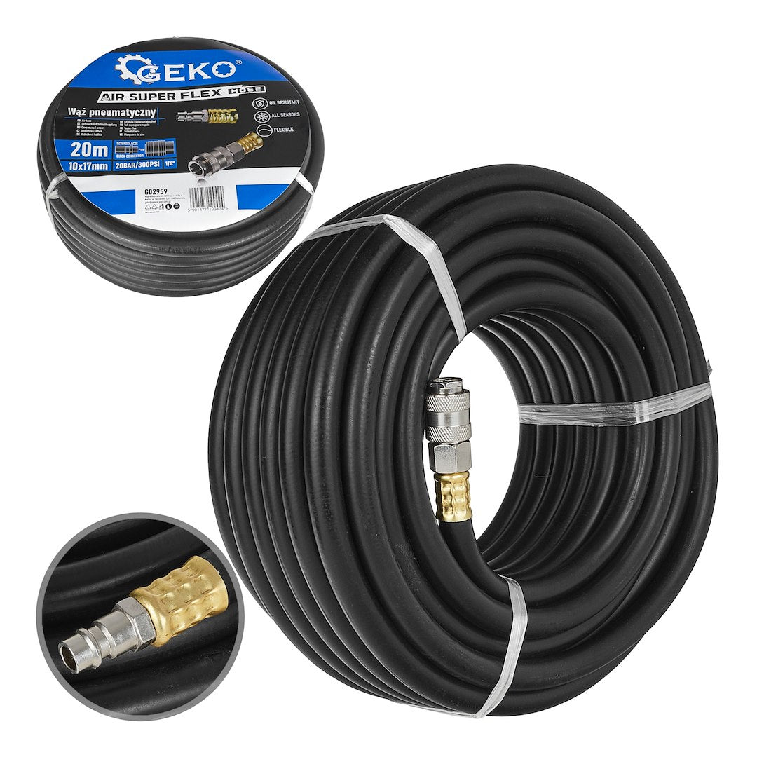 Lucht rubber slang 20m 10x17mm