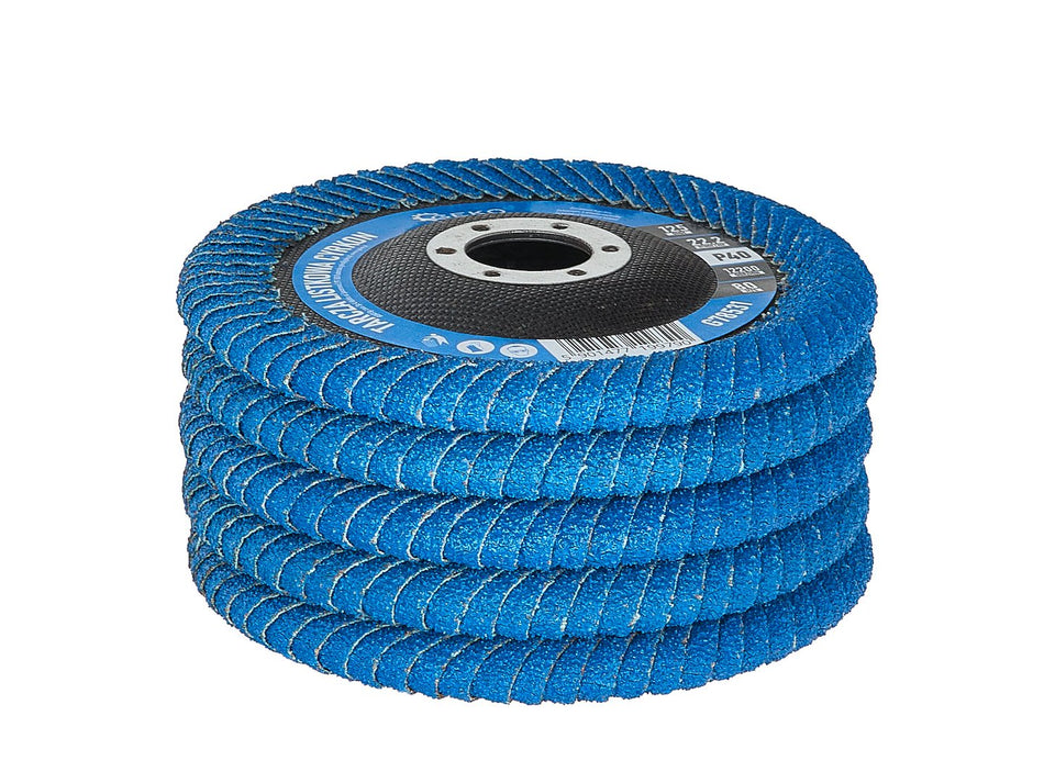 Zirkonium flap-disc voor lieslasnaden 125 P40