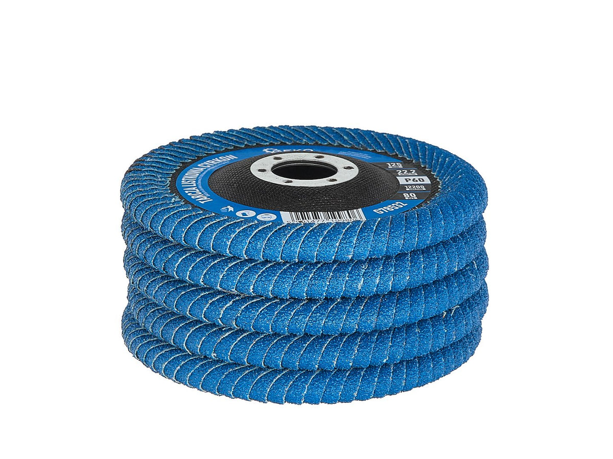 Zirkonium flap-disc voor lieslasnaden 125 P60