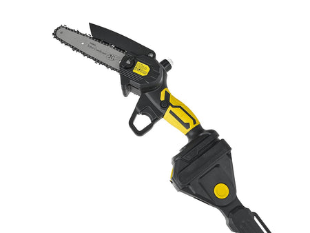 21V 6" kettingzaag op accu 2x2.0Ah – XXL set met telescopische steel 1,65-2,50m