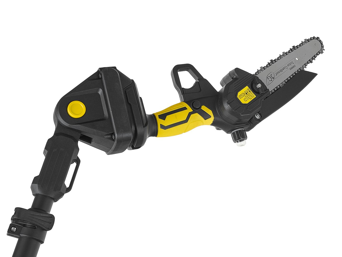 21V 6" kettingzaag op accu 2x2.0Ah – XXL set met telescopische steel 1,65-2,50m