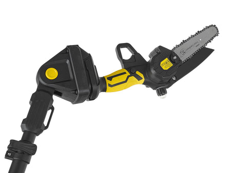 21V 6" kettingzaag op accu 2x2.0Ah – XXL set met telescopische steel 1,65-2,50m