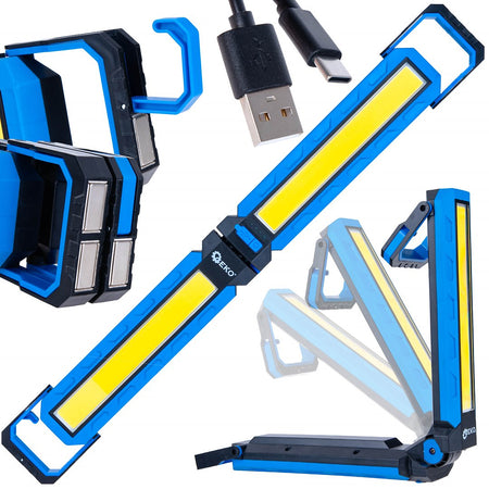 Werkplaats inklapbare lamp met magneten LED COB 10W 4000mAh 1000lm