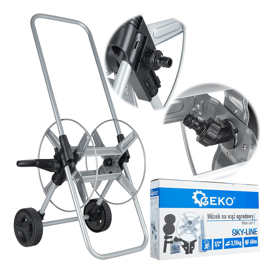 Metalen slangwagen 1/2"=60m SKY-LINE serie