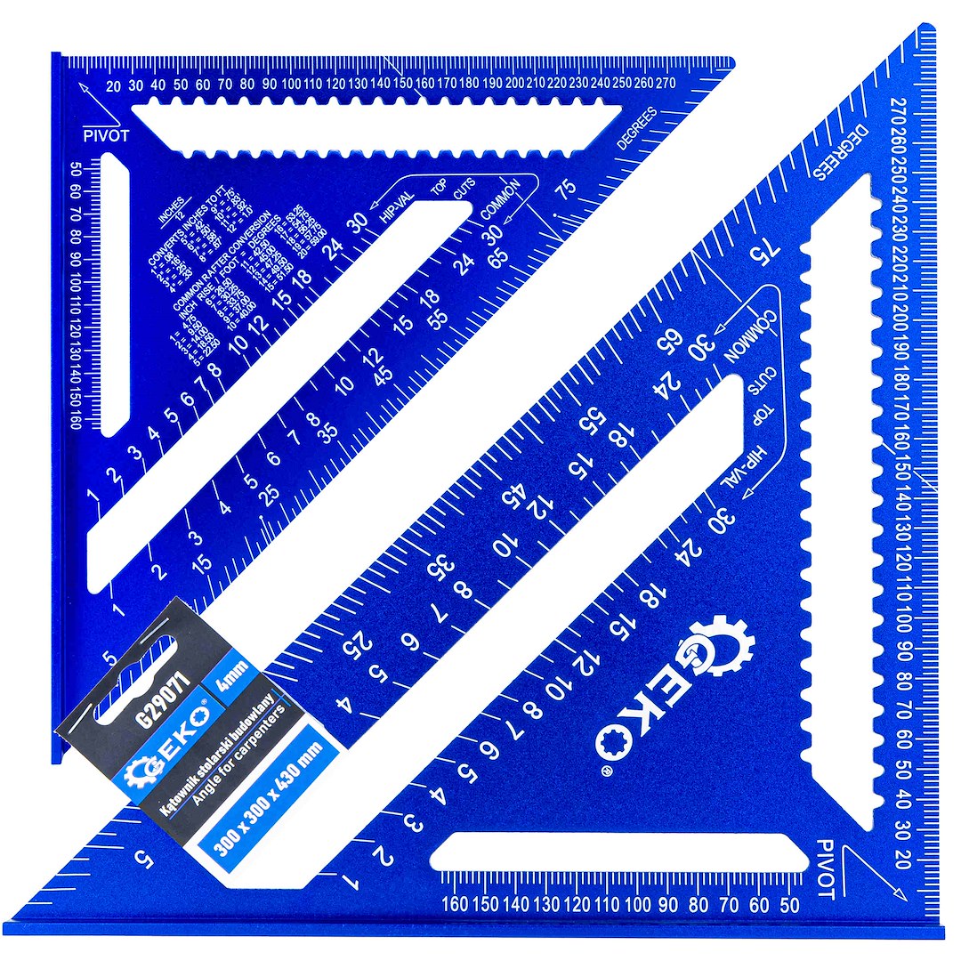 Hoek voor timmerlieden 4 mm 300x300x430 mm