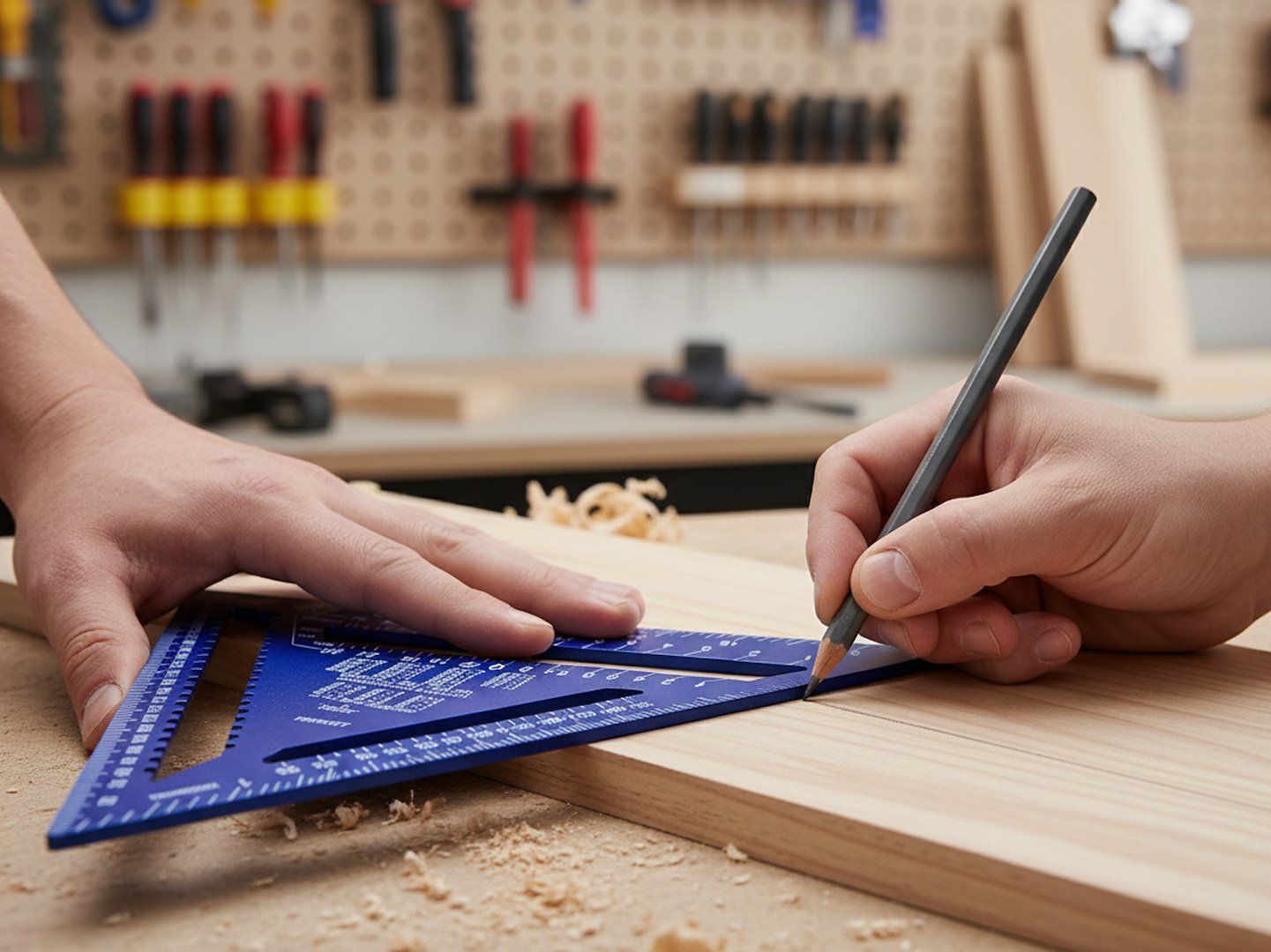 Hoek voor timmerlieden 4 mm 300x300x430 mm