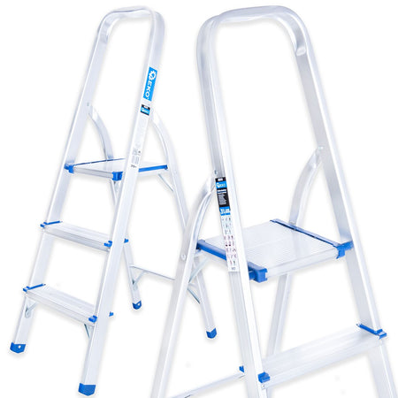 Aluminium huishoudladder 3-treden 150kg