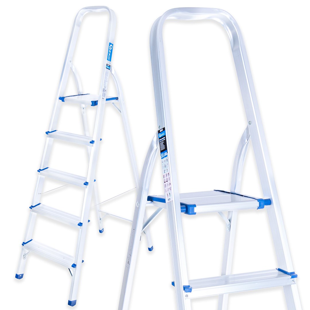 Aluminium huishoudladder 5-treden 150kg