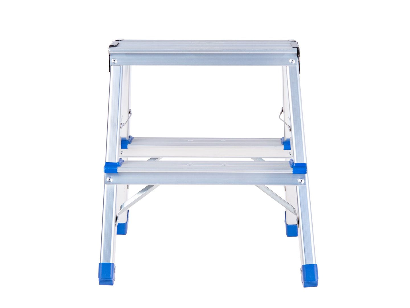 Aluminium dubbelzijdige ladder 2-treden 150kg