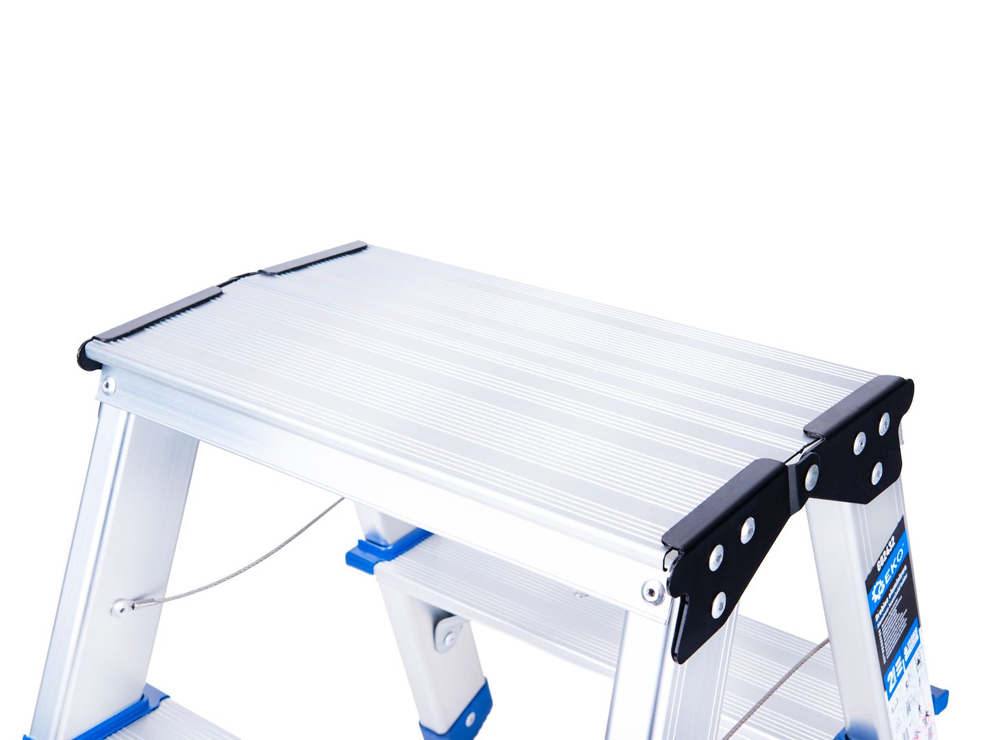Aluminium dubbelzijdige ladder 2-treden 150kg
