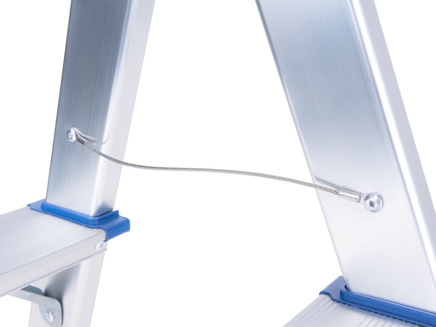 Aluminium dubbelzijdige ladder 4-treden 150kg
