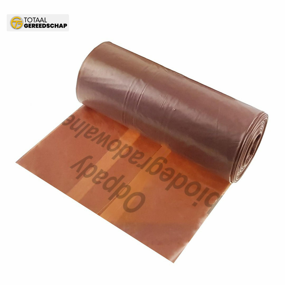 BIO GARBAGE BAGS VERY STRONG 120L (roll of 10 pcs) - brown