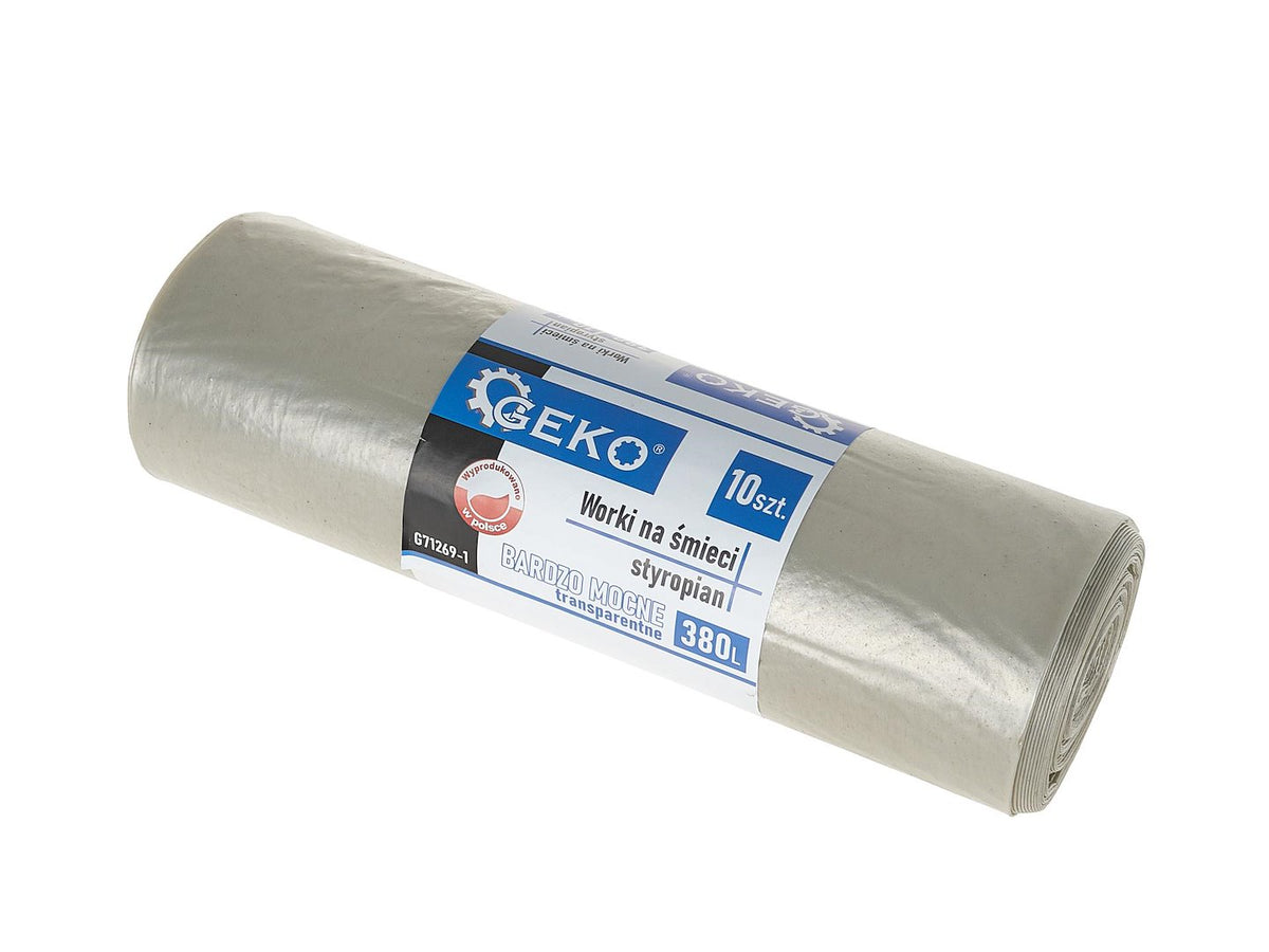 Vuilniszakken HDPE, inhoud 380 liter 10 stuks/rol