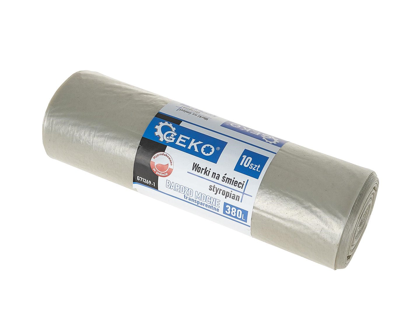 Vuilniszakken HDPE, inhoud 380 liter 10 stuks/rol
