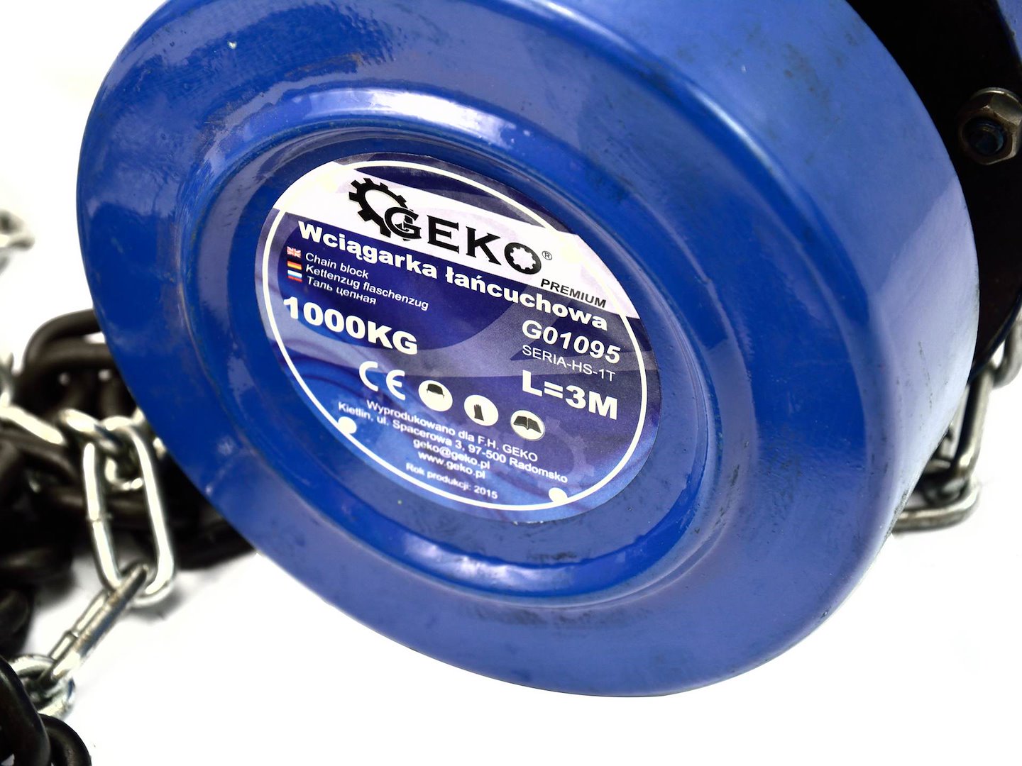Kettingtakel 1T x 3m Premium GEKO