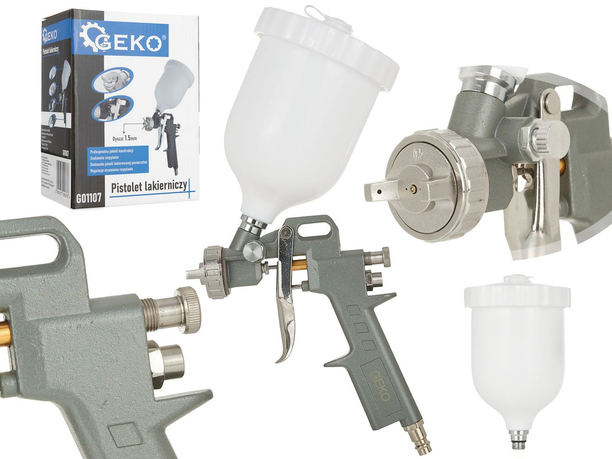 Spuitpistool HVLP 500ml GEKO met aluminium tank