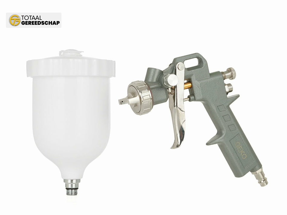 Spuitpistool HVLP 500ml GEKO met aluminium tank