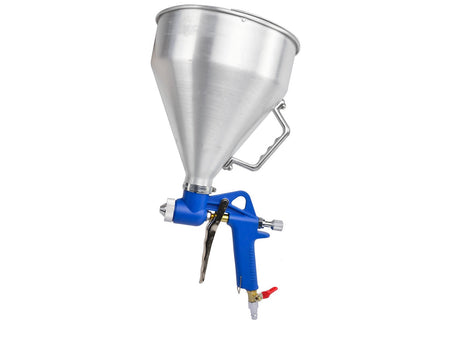 Lucht spuit trechterpistool, metalen tank