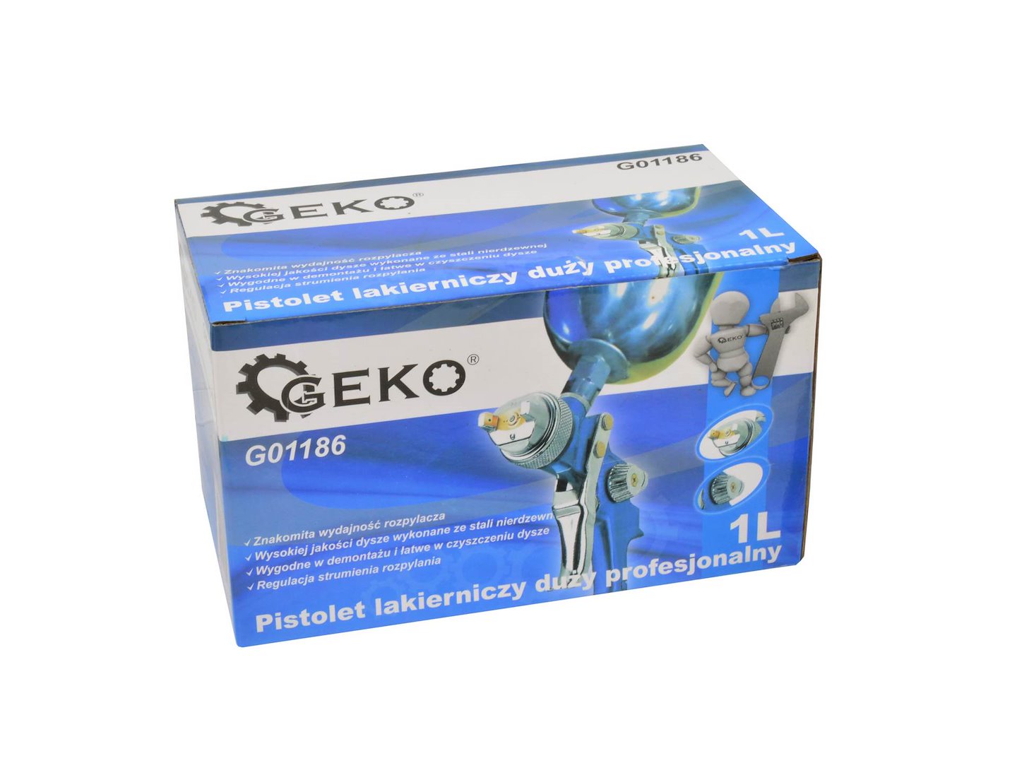 Professioneel verfspuitpistool met 600 cc aluminium