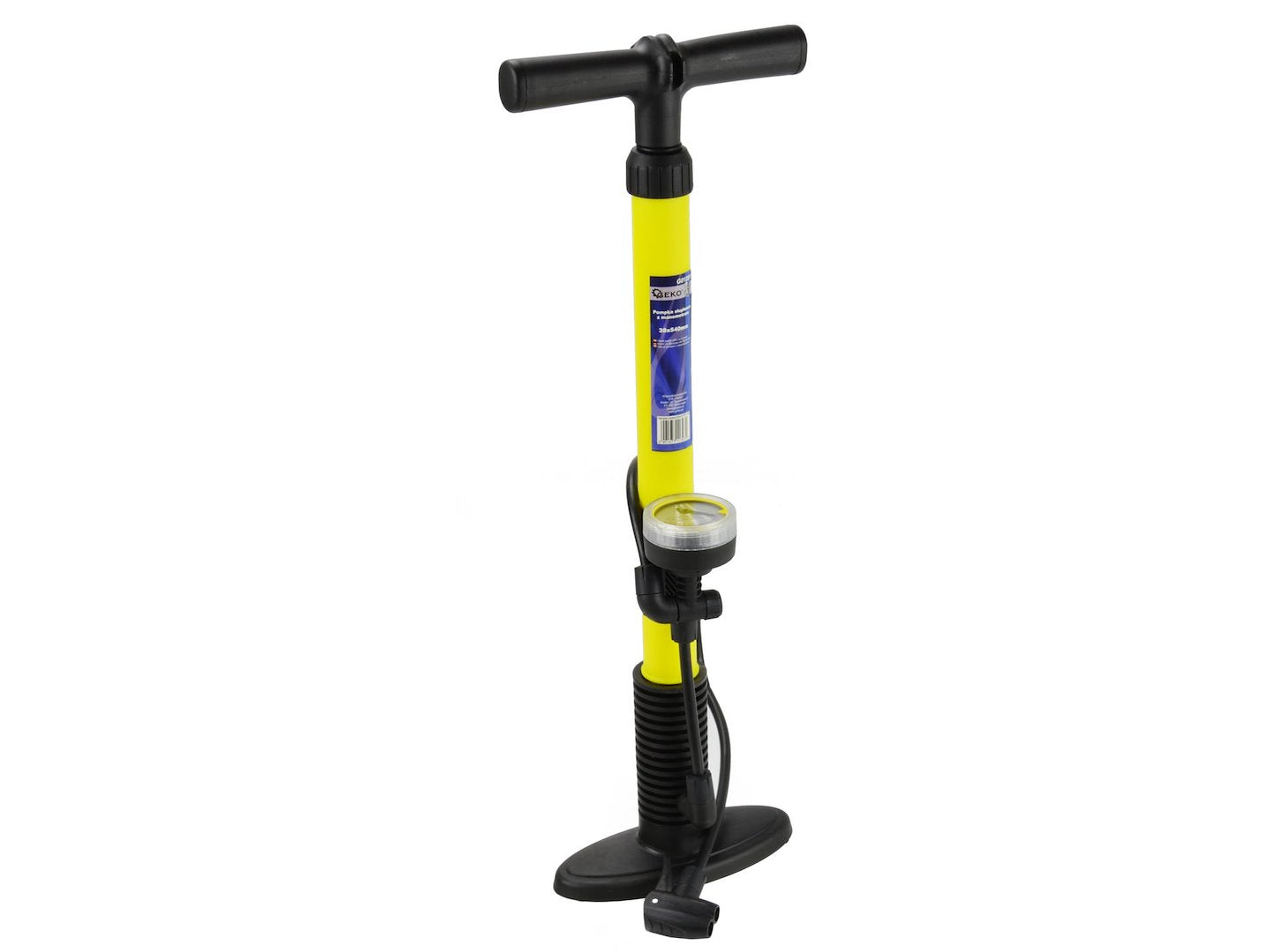 Handpomp met manometer 35x500mm