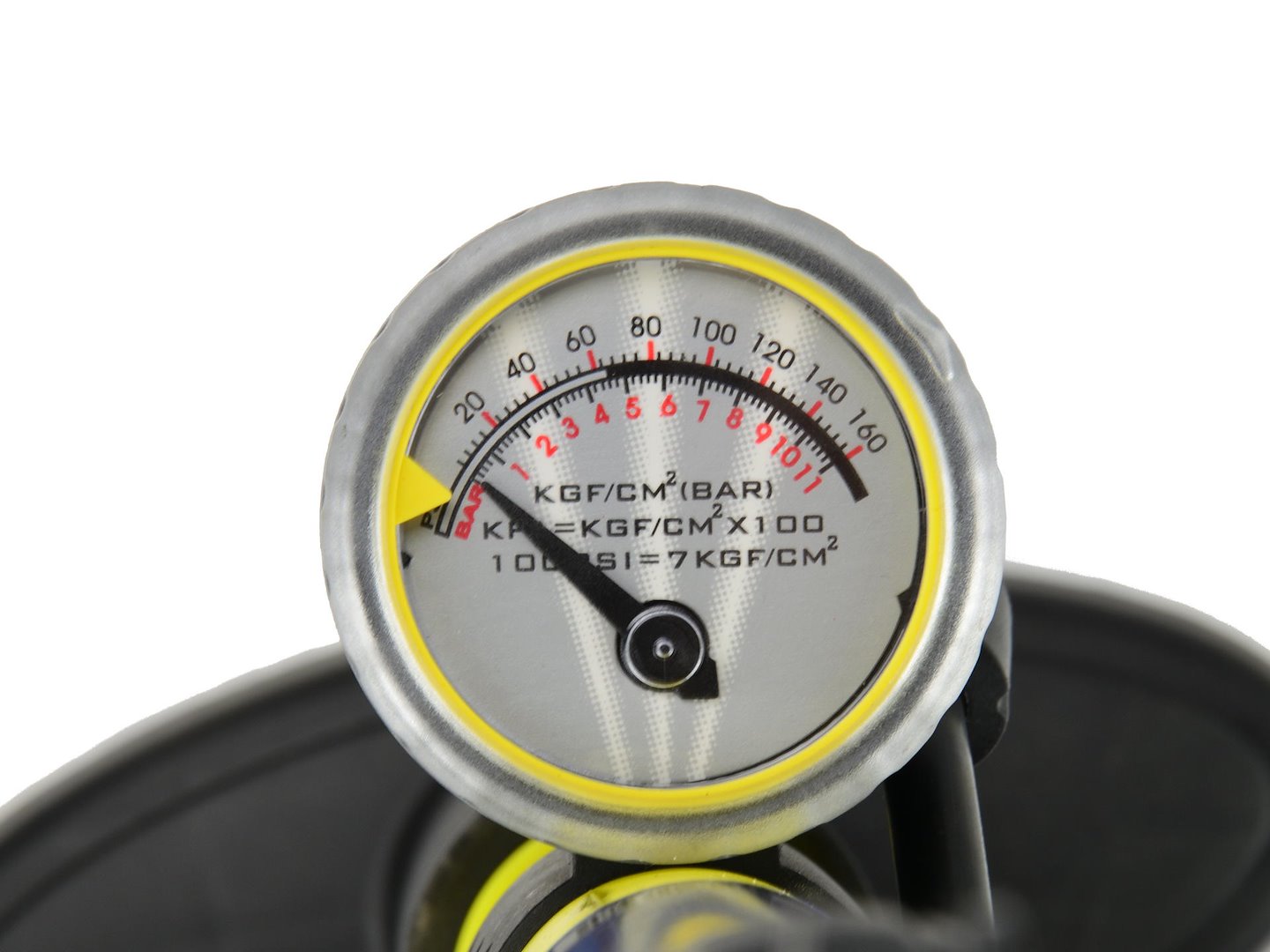Handpomp met manometer 35x500mm
