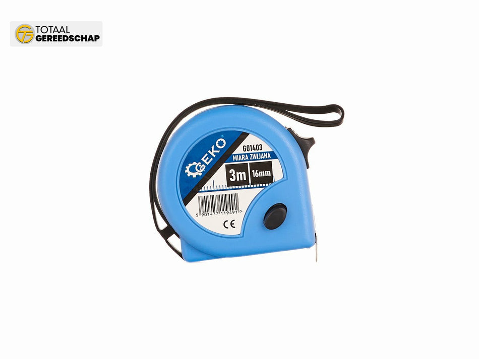 Measure Tape 3m x16 mm x 0,115mm colour GEKO