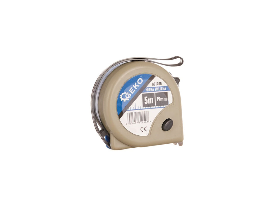 Meetlint 5 m x 19 mm x 0,115 mm GEKO