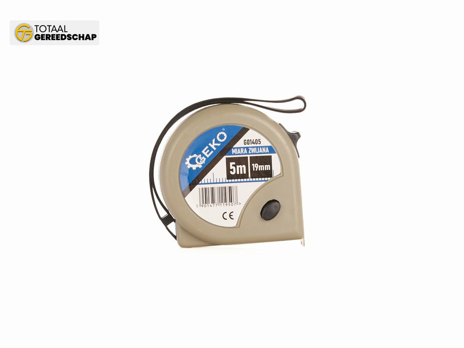 Measure Tape 5m x 19mm x 0,115mm GEKO