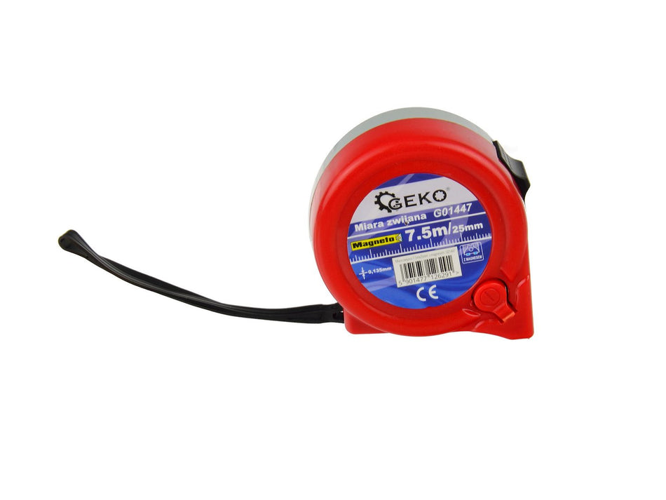 Magnetisch meetlint 7,5 m x 25 mm GEKO