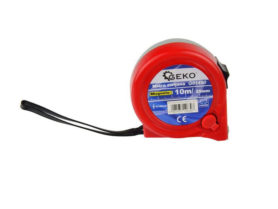 Magnetisch meetlint 10 m x 25 mm GEKO