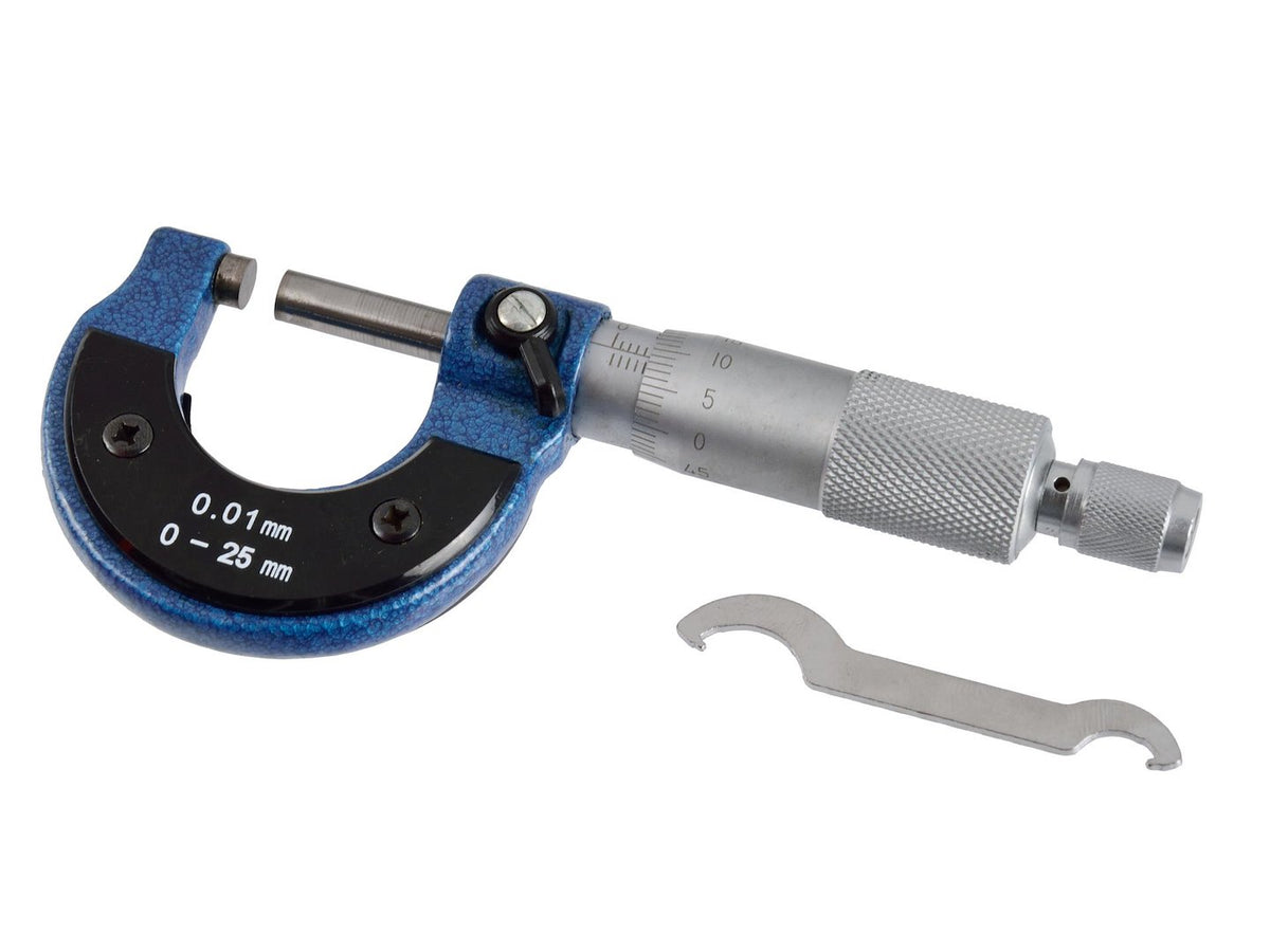Mechanische buitenmicrometer bereik 0 tot 1" nauwkeurig 0,01mm