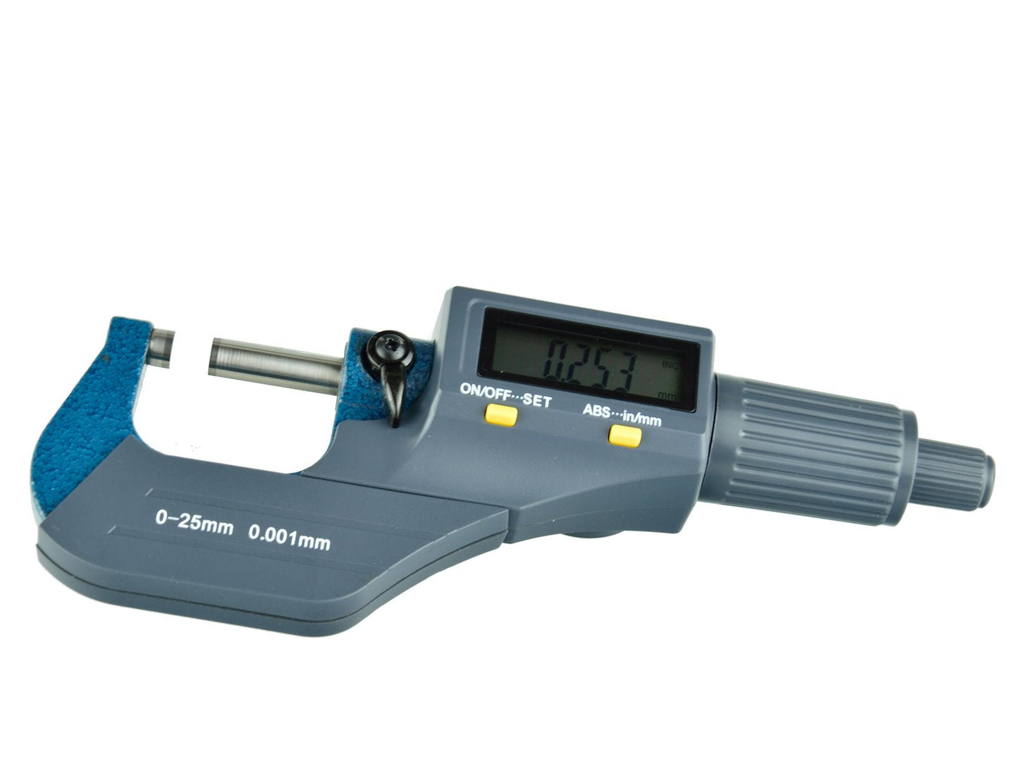 Elektronische buitenmicrometer bereik 0 tot 1" resolutie 0,001mm