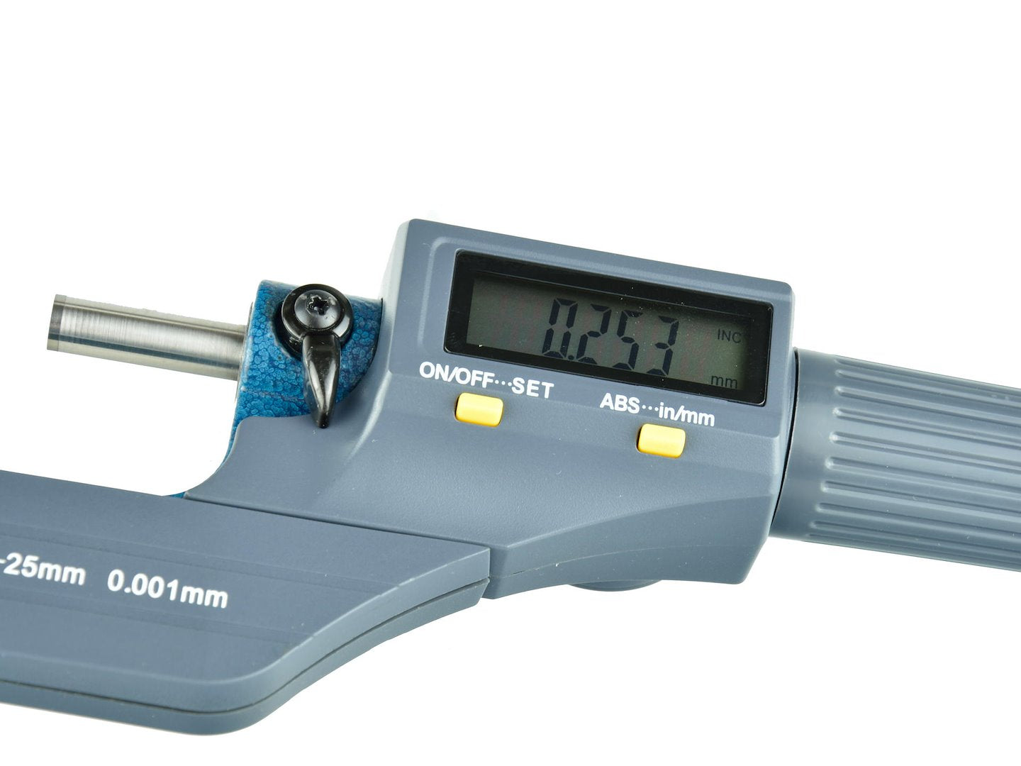 Elektronische buitenmicrometer bereik 0 tot 1" resolutie 0,001mm